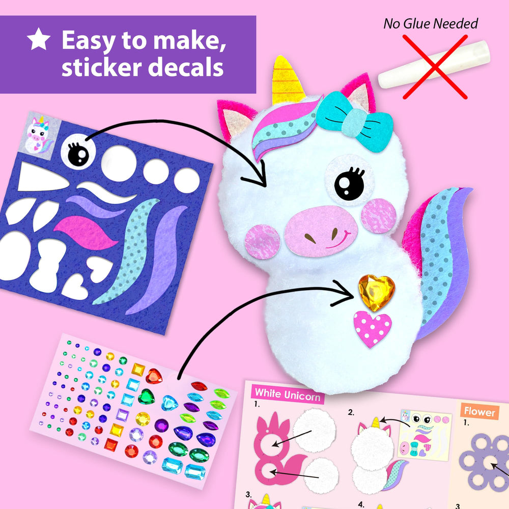 KRAFUN pom poms collection ideal for hands-on, mess-free projects