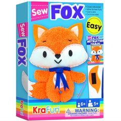 KRAFUN Fox sewing kit box with beginner friendly materials for creative projects