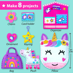 KRAFUN My First Unicorn soft pillow for cozy, beginner-friendly sewing projects.