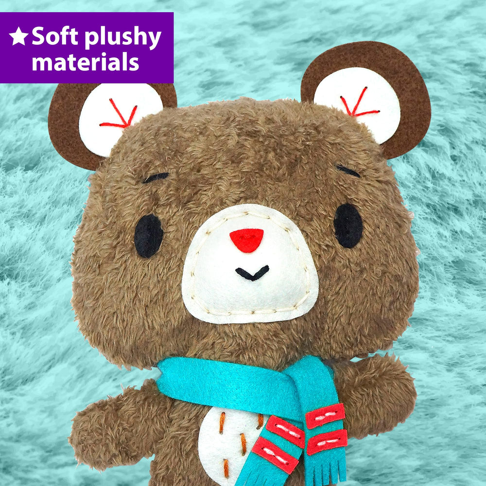 KRAFUN owl doll sewing project for imaginative storytelling.