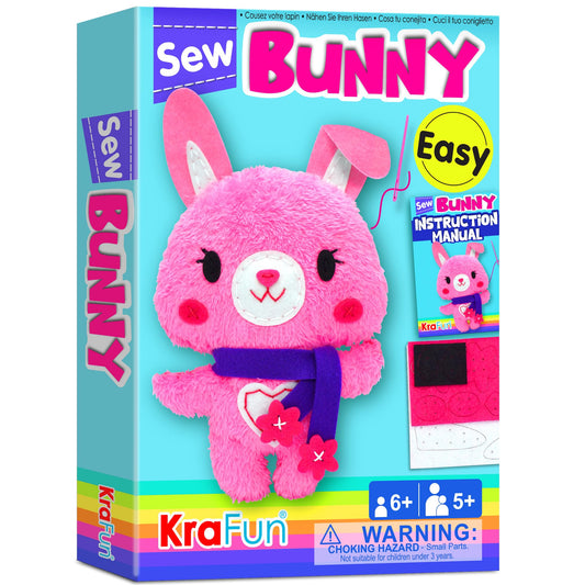 KRAFUN sewing kit box materials for beginners, organized for easy learning