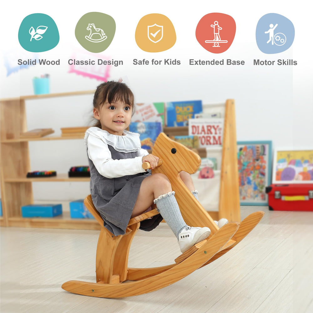 KRAND wooden toy on smooth floor is ideal for beginner riders