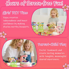 Kraxify finished-bouquet inspires kids to explore color mixes
