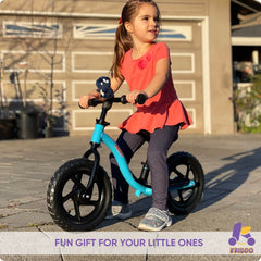 KRIDDO balance bike plush animal buddy adds riding fun.