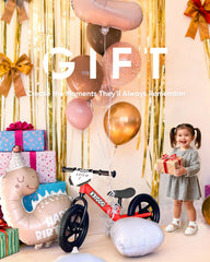 KRIDDO balance bike with puncture-resistant tires for stable rides on various surfaces.