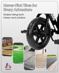 KRIDDO convertible balance bike ready for balance-only riding