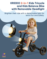 KRIDDO front light improves visibility for safer dusk rides