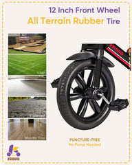 KRIDDO Tricycle designed for indoor and outdoor use.
