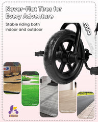 KRIDDO removable pedals simplify switching to balance bike mode.