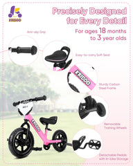 KRIDDO soft seat and quick-release fittings encourage a comfortable ride.