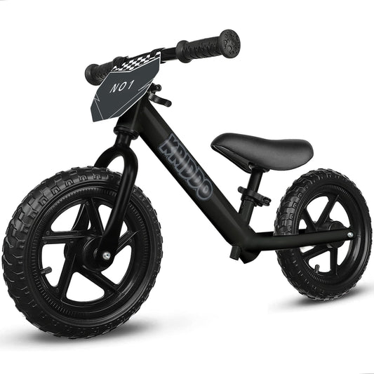 KRIDDO toddler balance bike with 12-inch wheels for easy beginner riding.