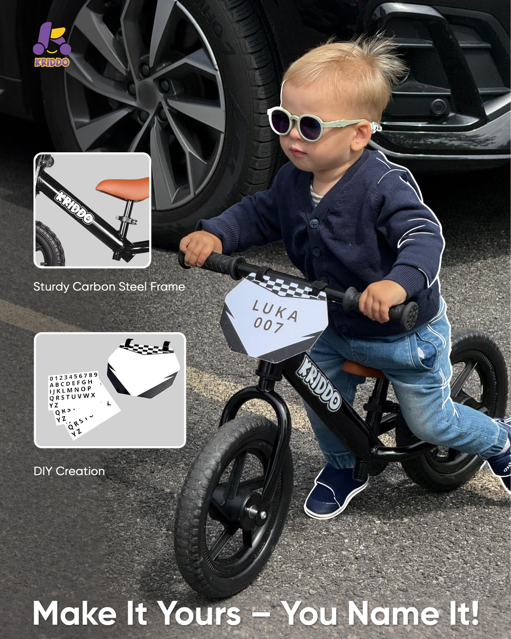 KRIDDO customize plate lets kids express creativity during playtime.