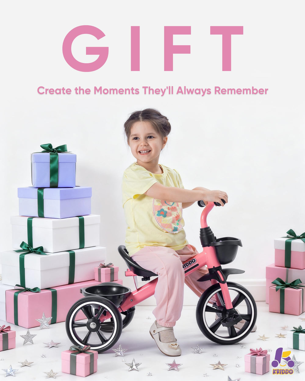 KRIDDO tricycle safe materials—BPA-free and non-toxic finishes.