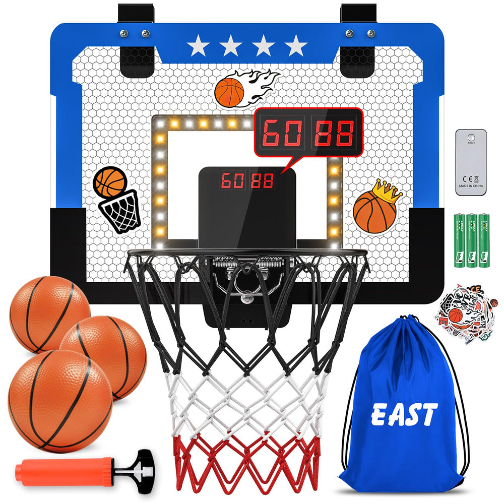 Kroyedfuw indoor basketball hoop over the door for quick setup and active play.