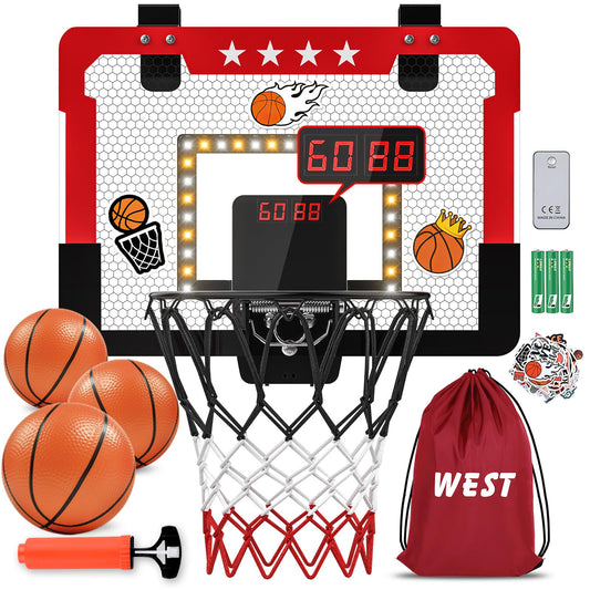 Kroyedfuw indoor basketball hoop over door for kids' playful practice