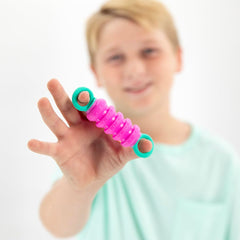 KRUMPLES Krumples Fidget Pullys in action with press-and-pop sounds