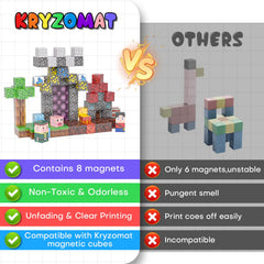 Kryzomat blocks compatible with major brands for expanded play.