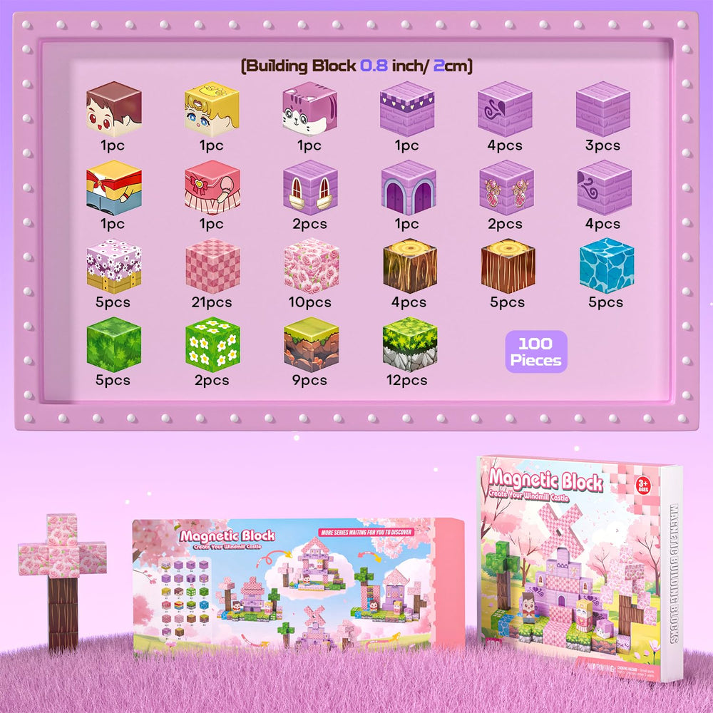 Kryzomat magnetic blocks colorful cubes inspire imaginative construction and color recognition.