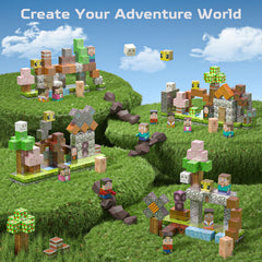 Kryzomat magnetic blocks forest adventure invites collaborative construction