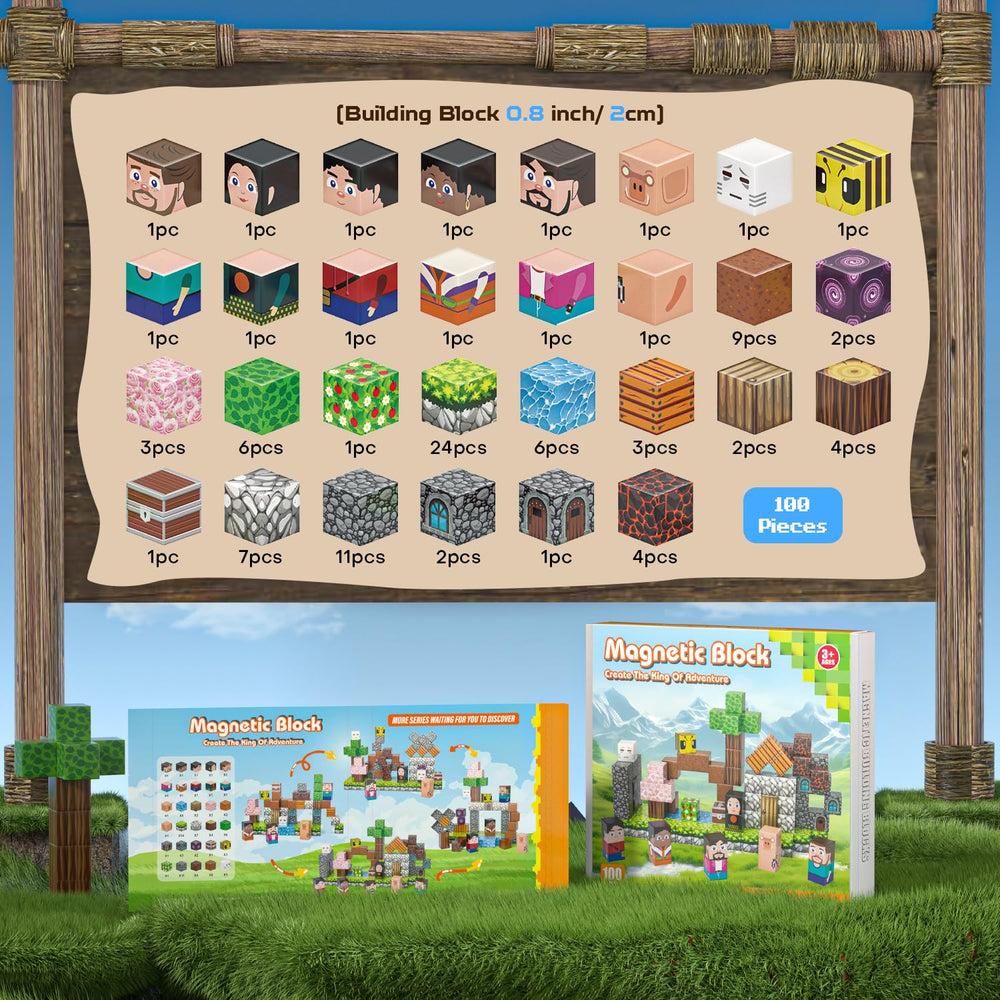 Kryzomat magnetic blocks portal theme encourages problem solving during play