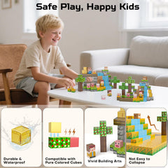 Kryzomat Magnetic Blocks strong magnets enable sturdy, long-lasting builds.