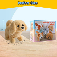 KSABVAIA plush golden retriever safe design for kid-friendly handling