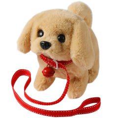 KSABVAIA plush golden retriever walks like a real pet, engaging kids safely