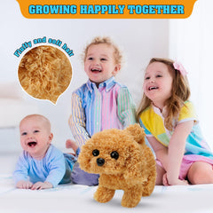 KSABVAIA Plush Teddy Puppy In Action: compact and easy to operate for youngsters