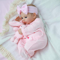 KSBD Realistic Reborn Baby Doll with open eyes, ideal for imaginative play and display
