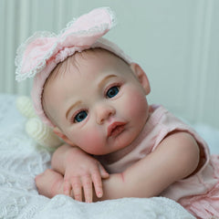 KSBD Reborn doll with awake eyes for expressive daily pretend.