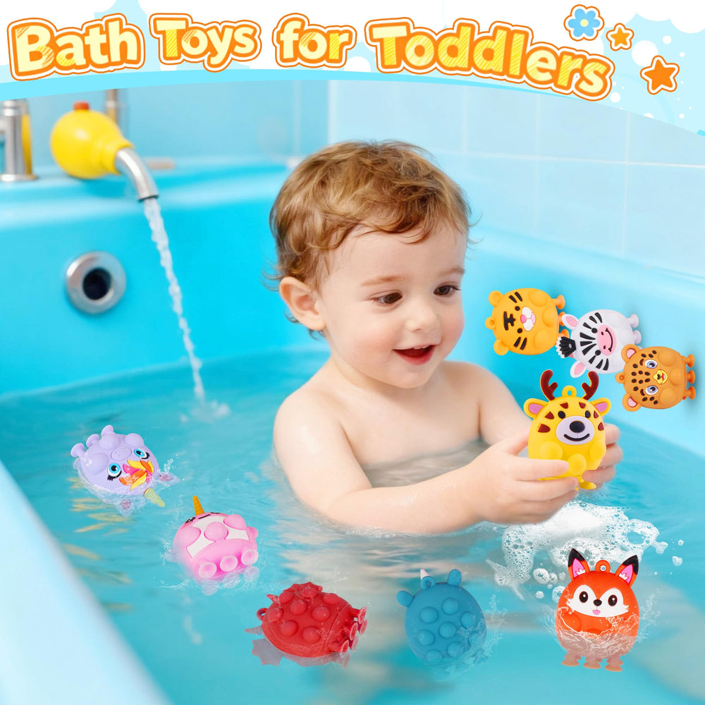 Ksmky shark suction pop toy is waterproof and easy to clean.