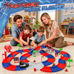 Kssvzz spider cars in action racing on varied track sections for fast gameplay.