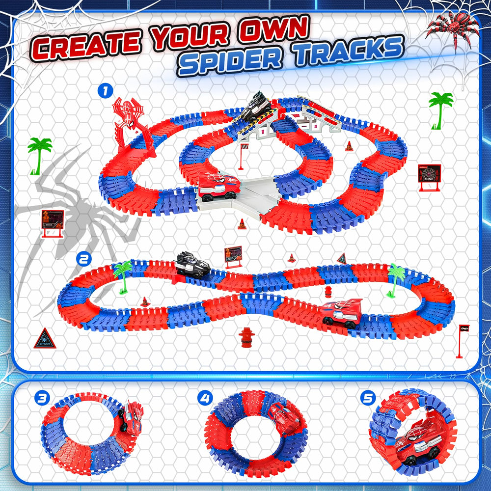 Kssvzz Spider Race Track bridge accessory over elevated turns for dramatic routes.