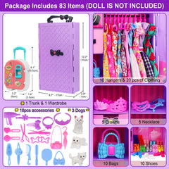K.T. Fancy 11-5 inch dolls clothes set with varied outfits for imagination