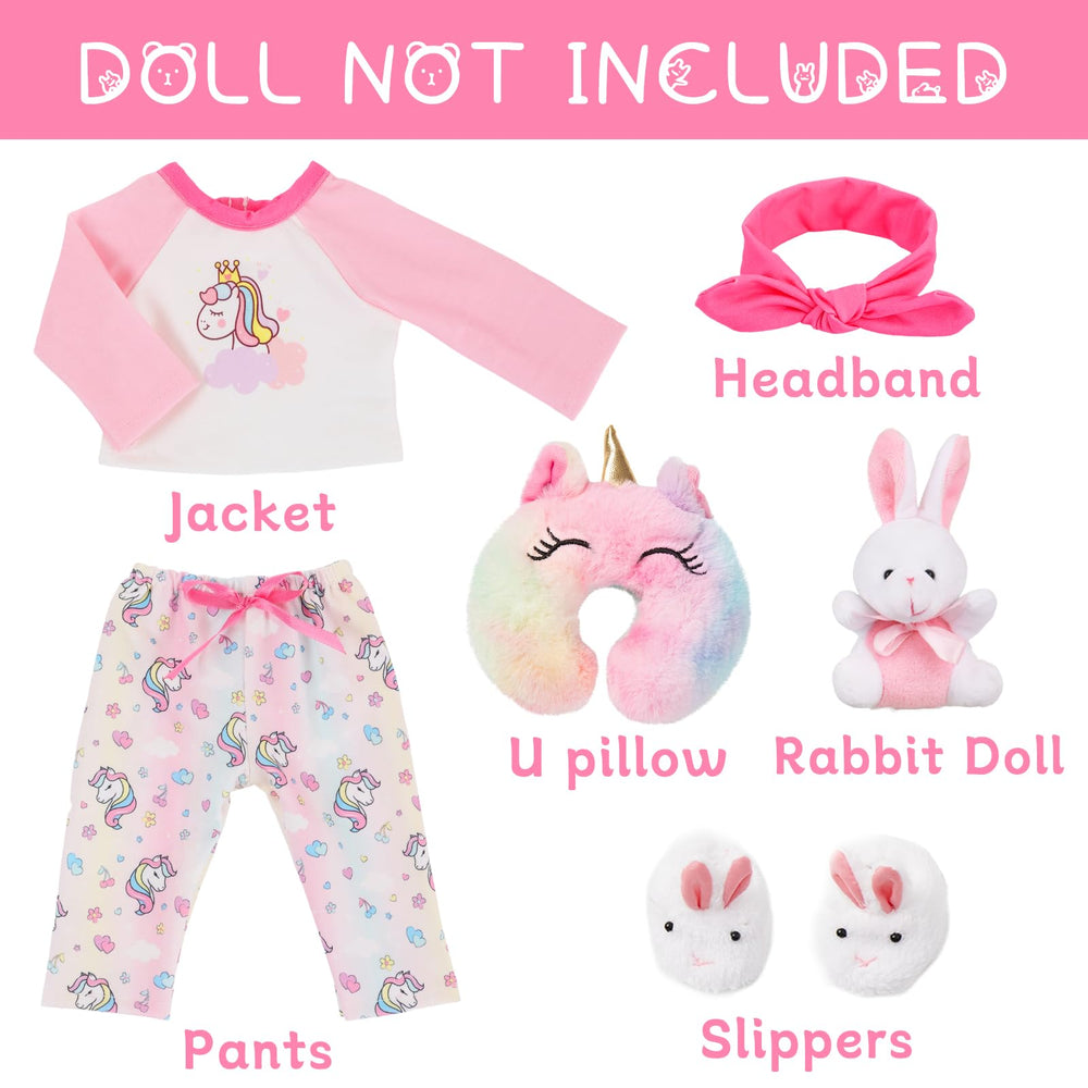 K.T. Fancy 18-inch doll neck pillow for cozy pretend travel scenes