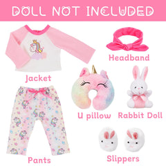 K.T. Fancy 18-inch doll neck pillow for cozy pretend travel scenes