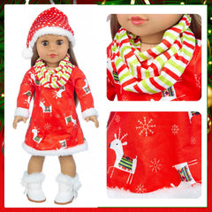 K.T.Fancy head clip complements festive doll outfits.