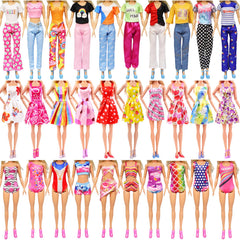 KT Fancy mix of random dresses and pants sparks creative outfit ideas.