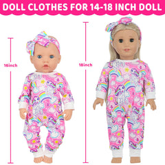 K.T. Fancy yellow duck jumpsuit for 14-18 inch dolls with bright, cheerful styling.
