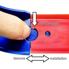K TOMOTO curved track blue element adds dynamic turns to custom racetracks.