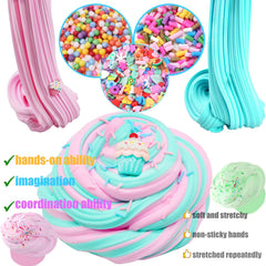 KUALUDJIT slime in classroom prize setup with vibrant options