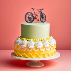 Kuasting 1:8 scale mountain bike model, stand-adjustable angle, adapts to your desk layout.