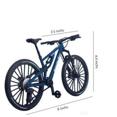 Kuasting blue 1:8 scale bike top view showing intricate detailing