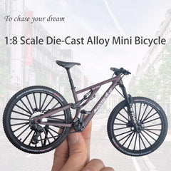 Kuasting 1:8 scale mountain bike model durable zinc alloy build for lasting display.