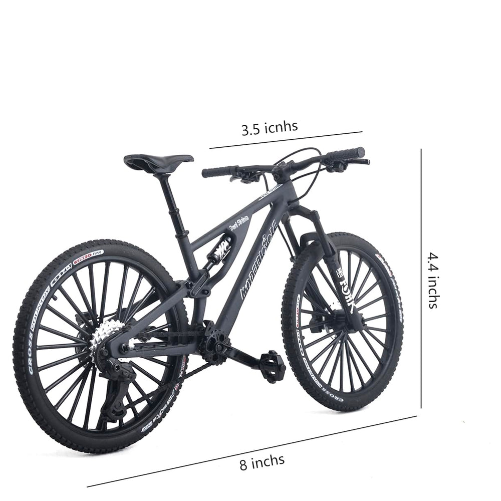 Kuasting mini bike desk decor highlights turning handlebars for authentic visual appeal.