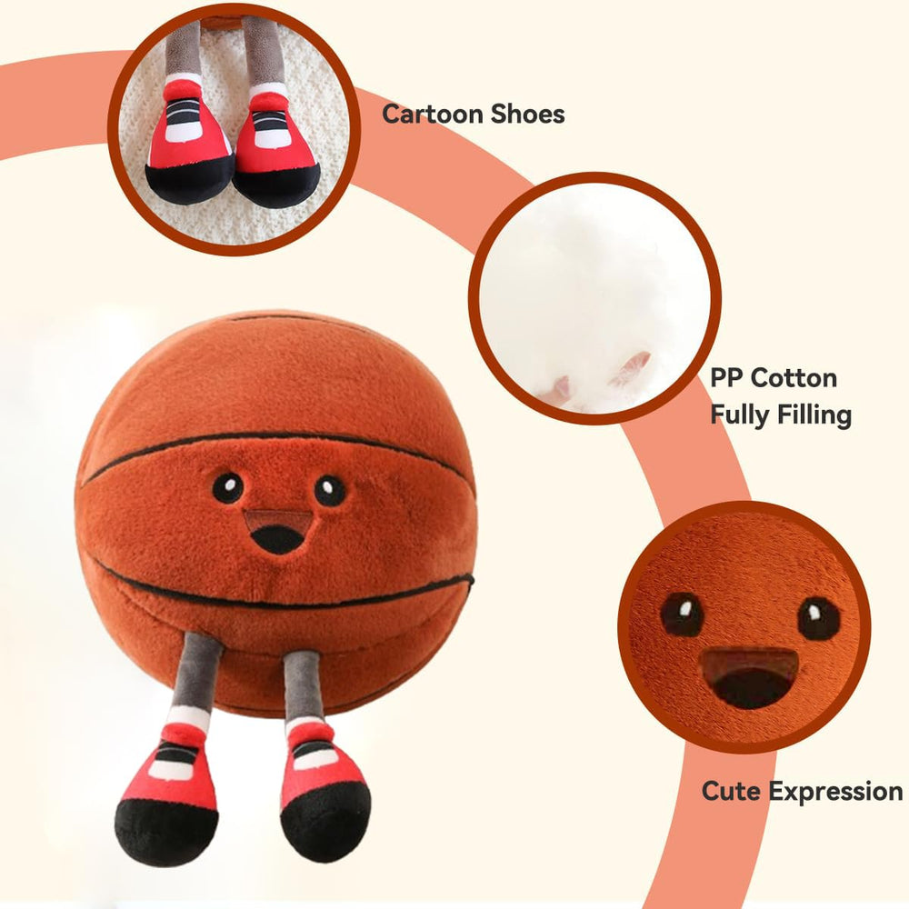 KUCCO-PILLOW plush with legs enhances playrooms and sports-themed gifts.
