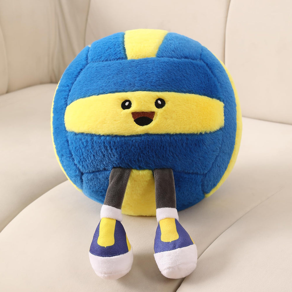 KUCCO-PILLOW dark blue volleyball pillow for comfy lounging and room decor
