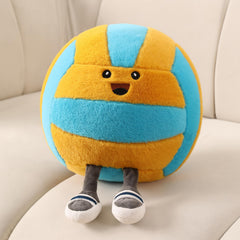 KUCCO-PILLOW funny volleyball plush, cozy decor and cuddly companion for game nights