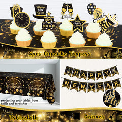 Kudapity champagne foil balloon adds celebratory flair to table centerpieces.