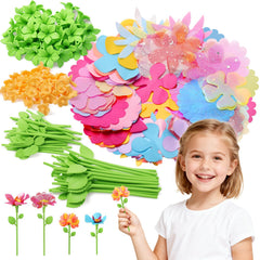 Kufanda DIY flower set with 108 petals for creative play and vibrant blooms